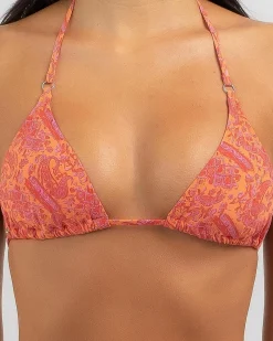 Adia Paisley Slide Triangle Bikini Top