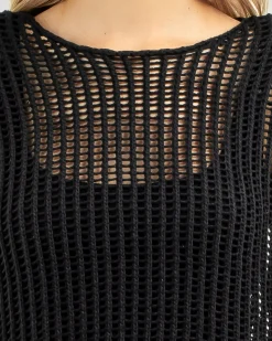 Alexa Crochet Long Sleeve Top