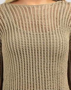 Alexa Crochet Long Sleeve Top