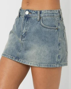 Allegra Denim Skort