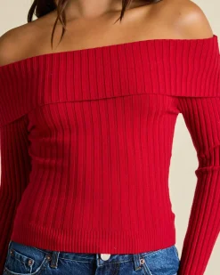 Ari Off Shoulder Knit Top
