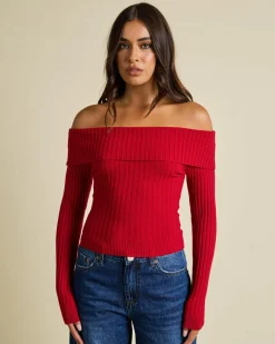Ari Off Shoulder Knit Top