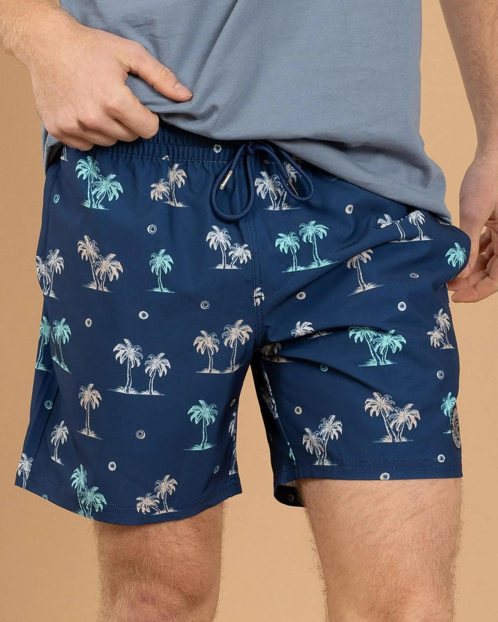 Azure Elastic Waist Board Shorts