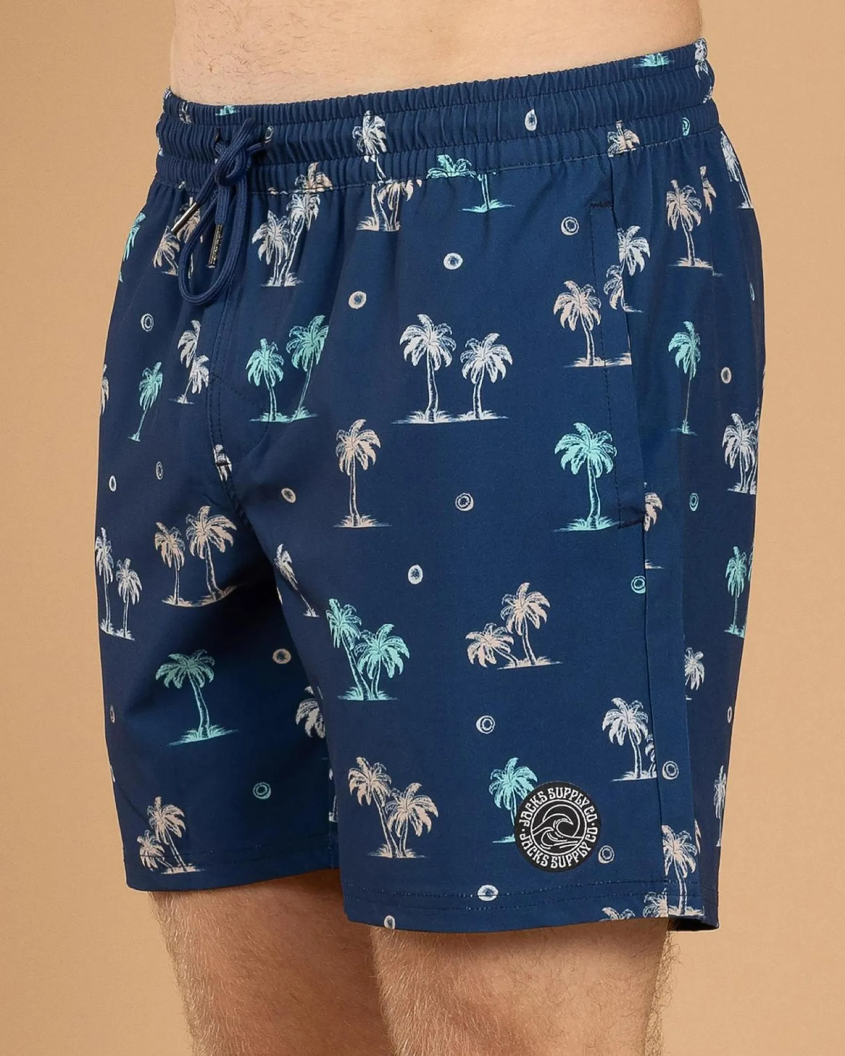 Azure Elastic Waist Board Shorts