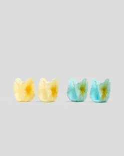 Baby Hibiscus Flower Hair Claw Clip Pack