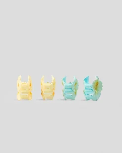 Baby Hibiscus Flower Hair Claw Clip Pack