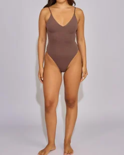 Basic V Neck Bodysuit