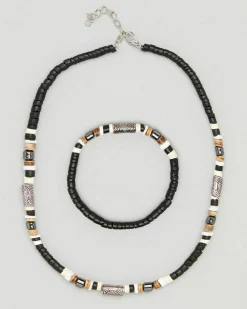 Beaded Bracelet and Necklace Combo Pack