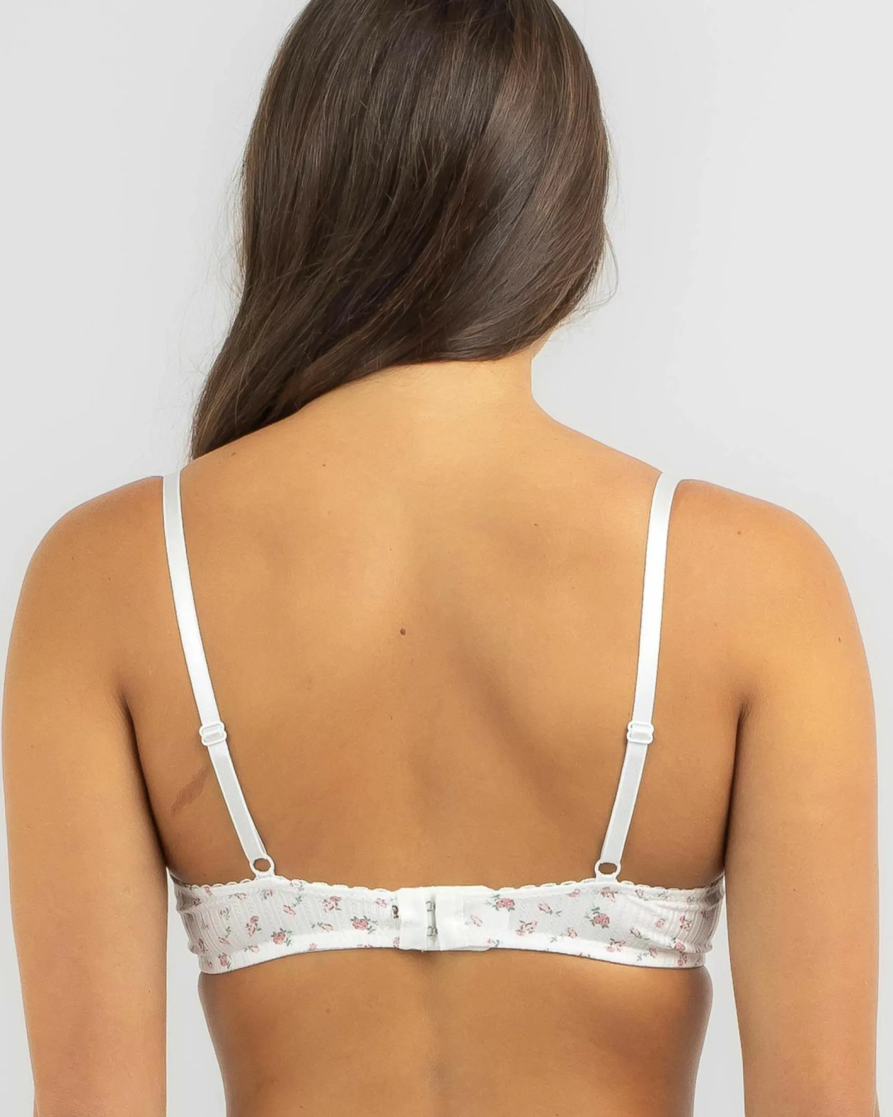 Bellis Floral Print Lace Bra