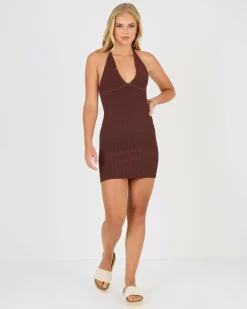 Bianca Halter Knit Dress