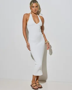 Bianca Halter Knit Midi Dress