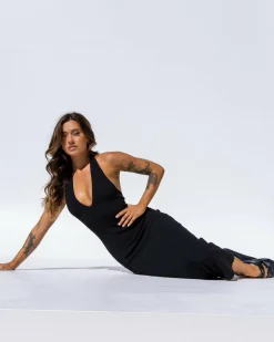 Bianca Halter Knit Midi Dress