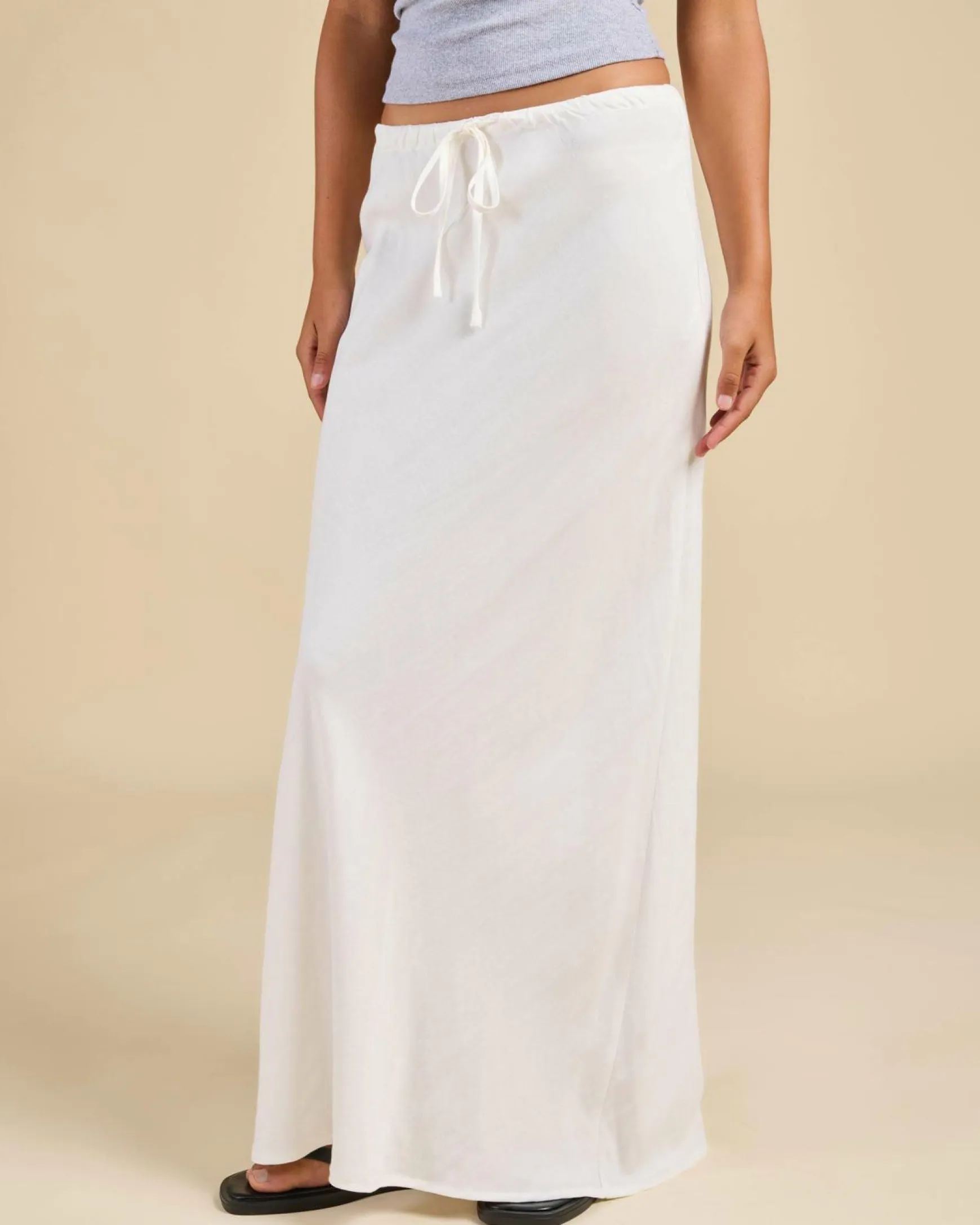 Bias Cut Maxi Skirt