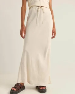 Bias Cut Maxi Skirt