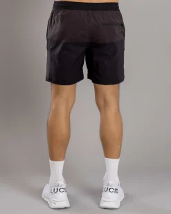 Bicolour Elastic Waist Shorts