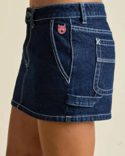 Billie Low Rise Denim Mini Skirt