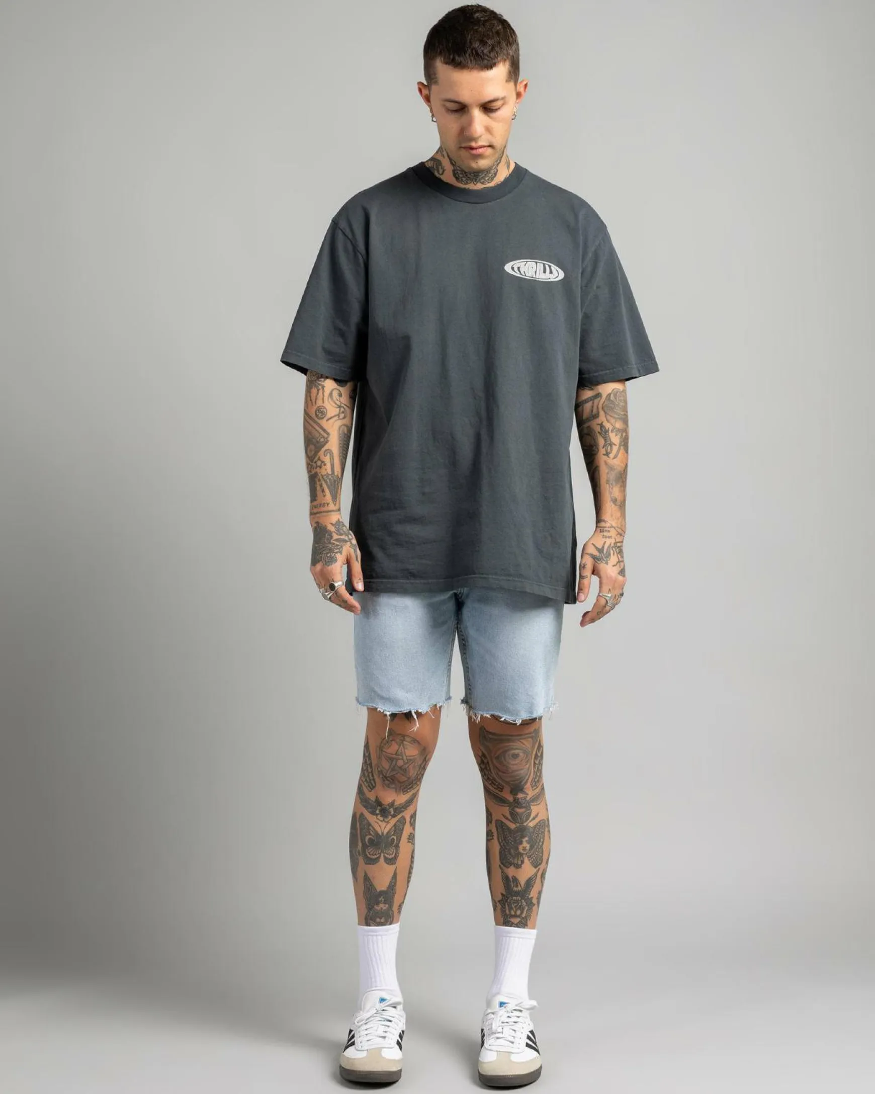 Bones Denim Shorts