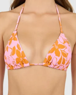 Bora Bora Floral Sliding Triangle Bikini Top