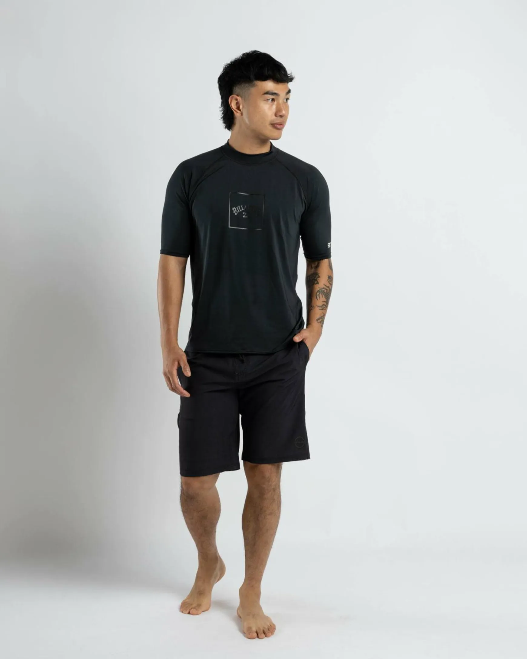 Boxed Arch Short Sleeve Rash Vest