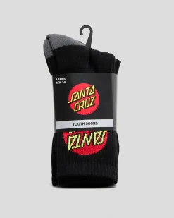 Boys' Classic Dot Crew Socks 4 Pack