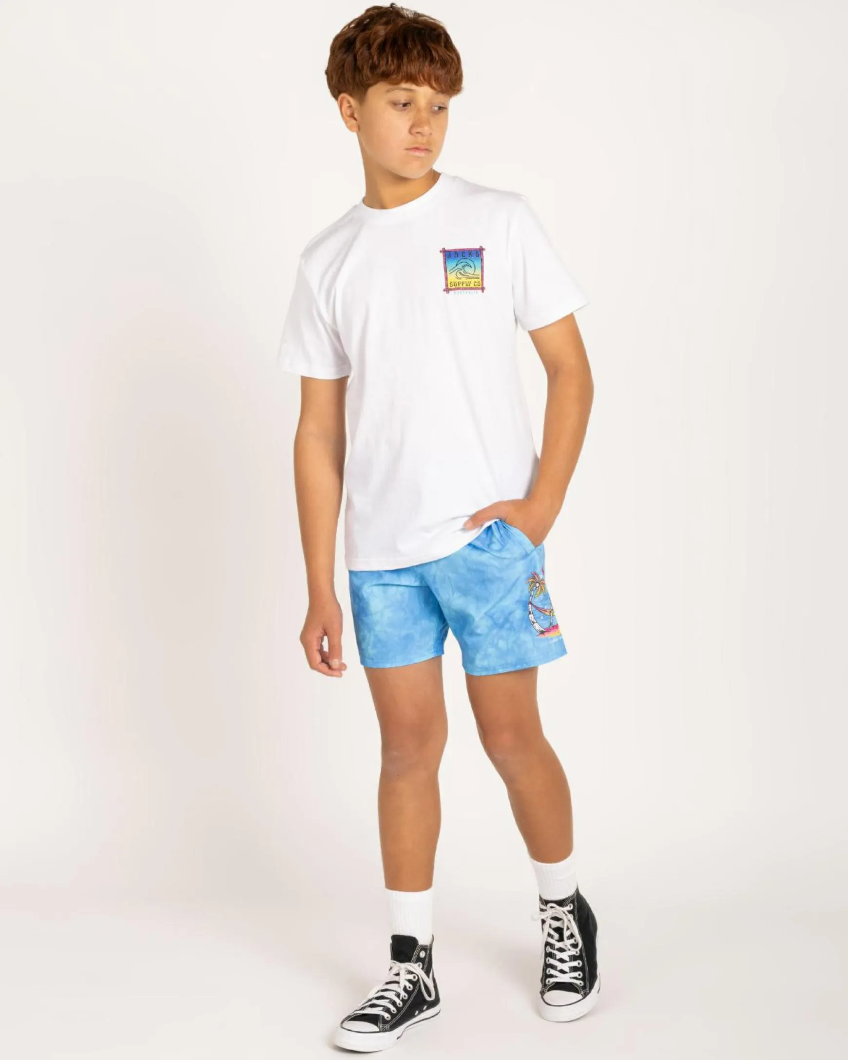 Boys' Relative Elastic Waist Shorts