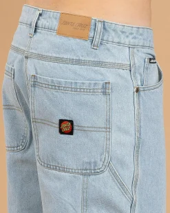 Classic Dot Denim Carpenter Shorts