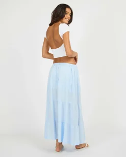 Classic Tiered Maxi Skirt
