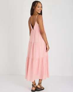 Classic Tiered Midi Dress
