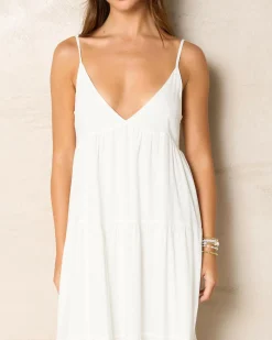 Classic Tiered Midi Dress
