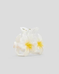 Double Frangipani Hair Claw Clip