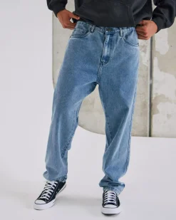 Embroided Denim Standard Jeans