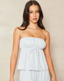 Emma Cupro Tube Top