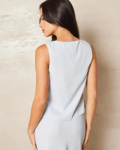 Emmi Cupro Tie Front Vest