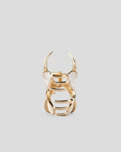Frangipani Pearl Hair Claw Clip