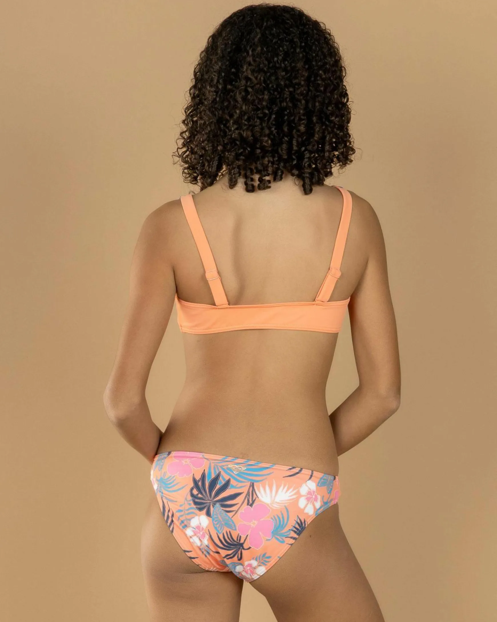 Girls' Active Floral Bralette Bikini Set