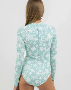 Girls' Catch A Wave Long Sleeve Surfsuit
