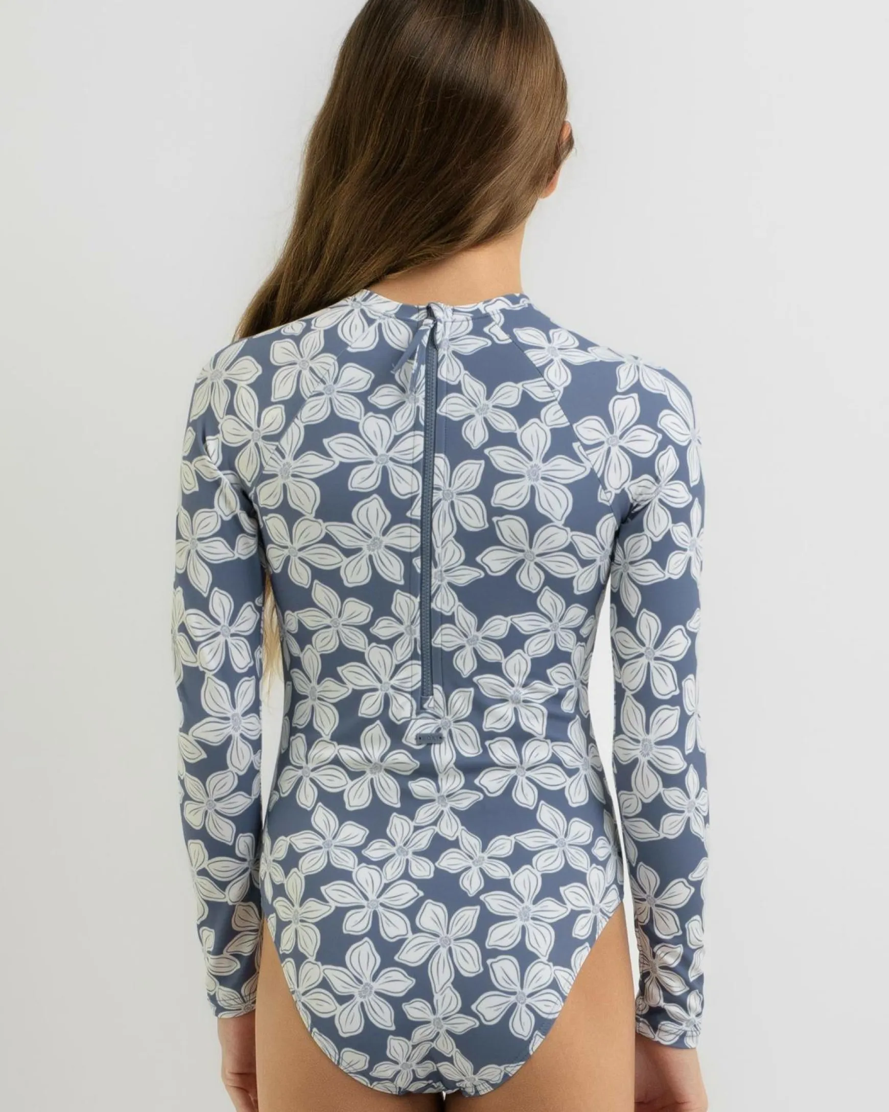Girls' Drifter Floral Long Sleeve Surfsuit