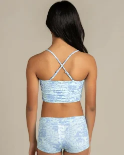 Girls' Oceanic Rib Tankini Set