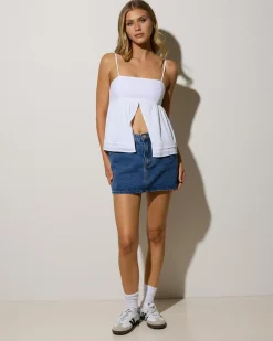 Heather Split Front Top