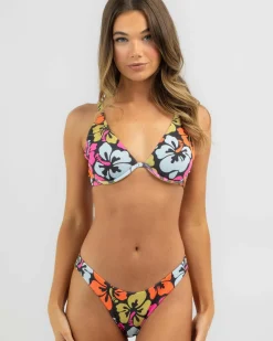 Hibiscus Heat High Cut Cheeky Bikini Bottom