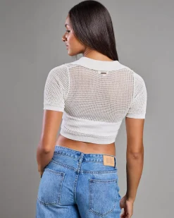 Ibiza Short Sleeve Cropped Shirt