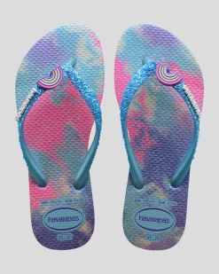 Kids' Slim Glitter Thongs