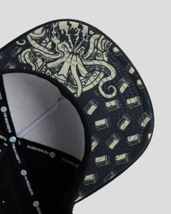 Kraken Port Hole Snapback Cap