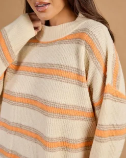 Little Dume Stripe Oversized Sweater