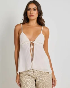Maree Tie Front Top