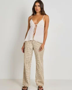 Maree Tie Front Top