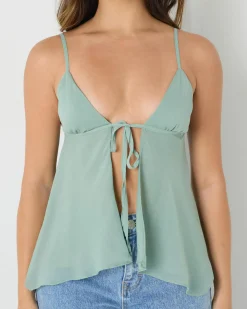 Maree Tie Front Top