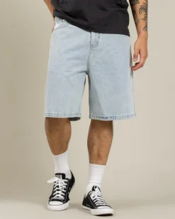 Medina Script Denim Walk Shorts