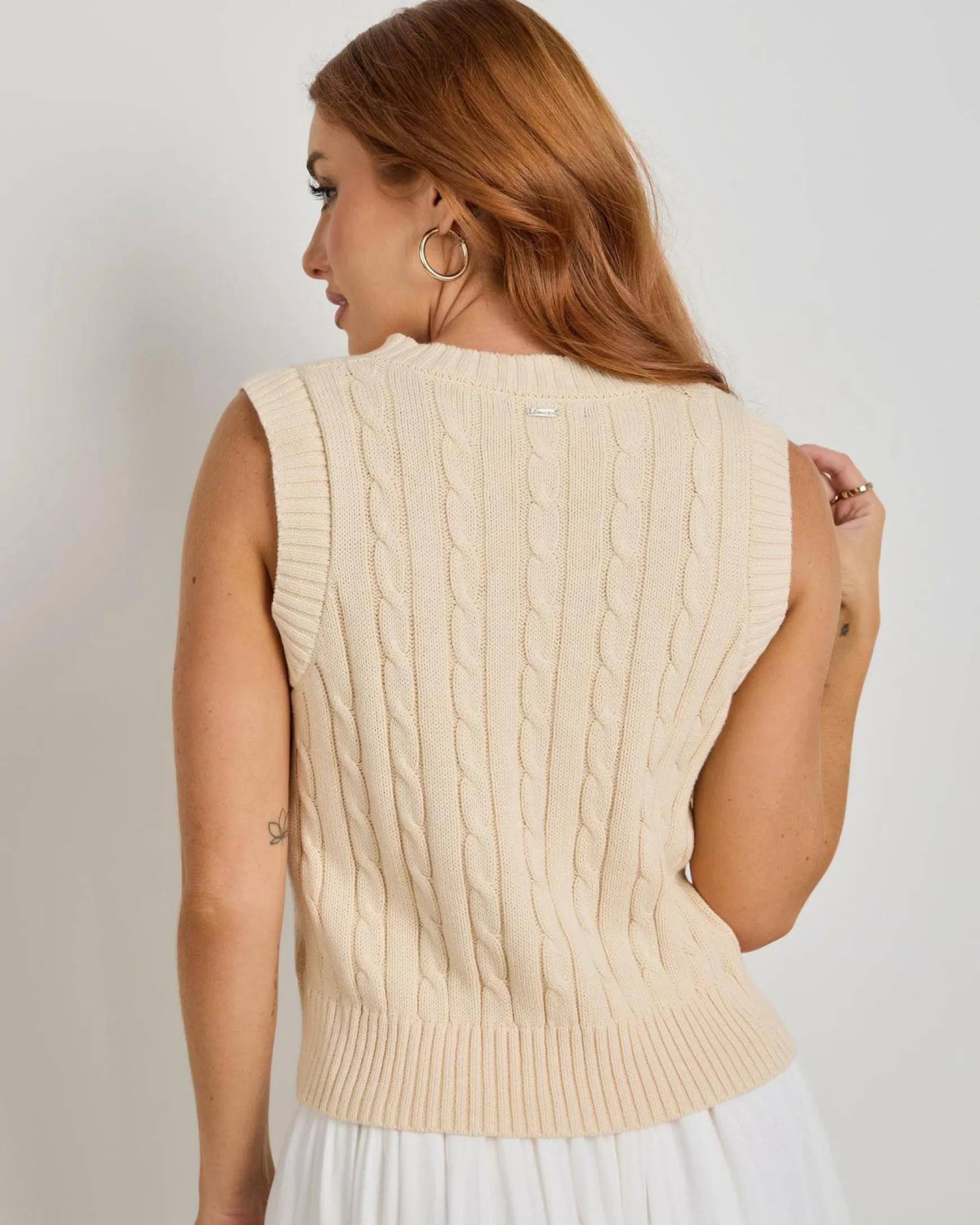On Campus Cable Knit Vest