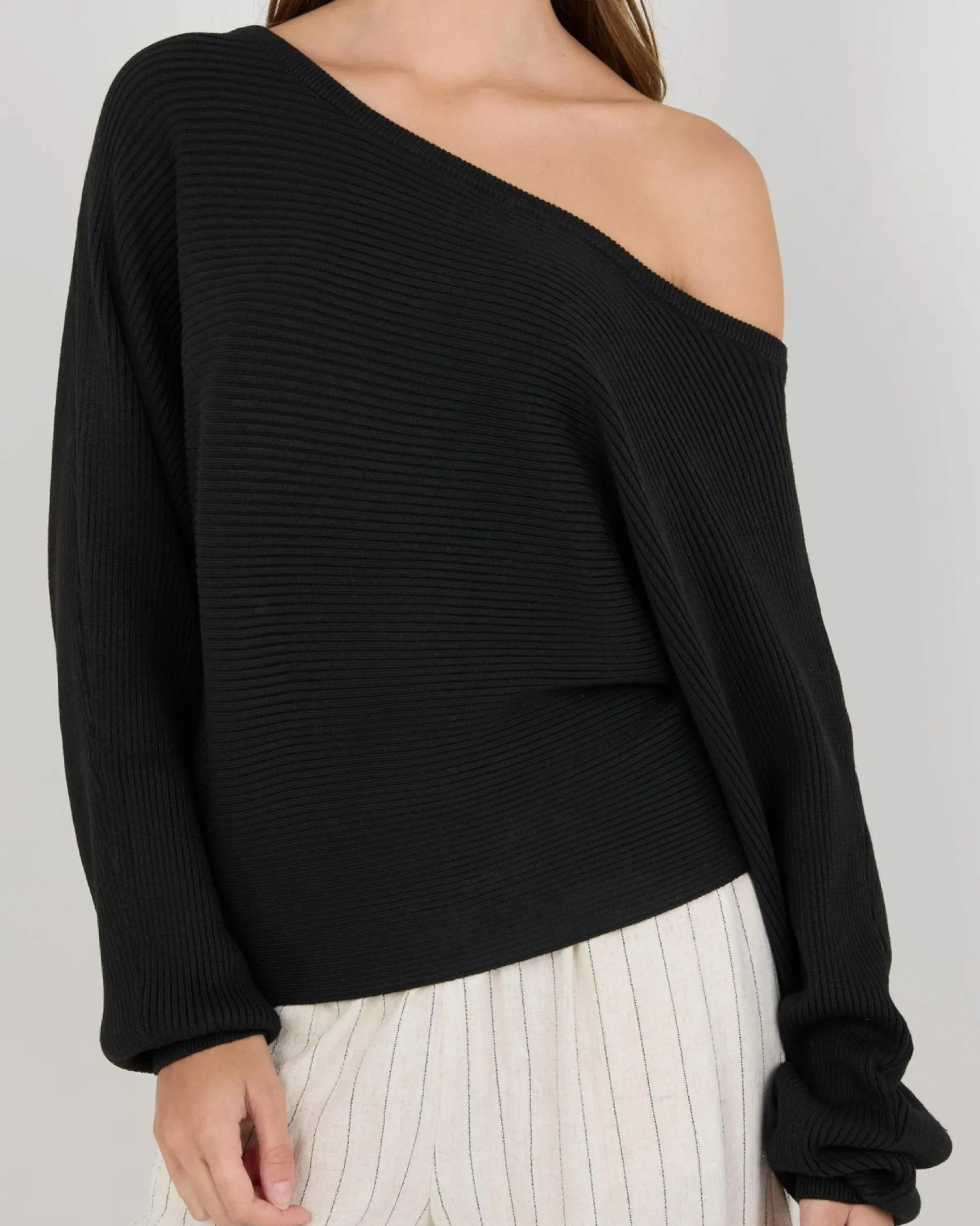 Ophelia Off Shoulder Knit Jumper